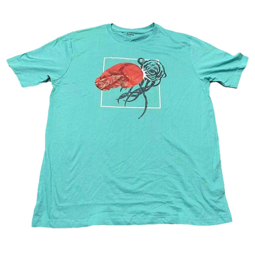 Svaha Graphic Tee Boxing Glove Shirt || LARGE || Short Sleeve Crew Neck